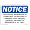 Signmission OSHA Notice Sign, 7" Height, Rigid Plastic, Solicitation Distribution Of Literature Sign, Landscape OS-NS-P-710-L-18364 - alternate 1